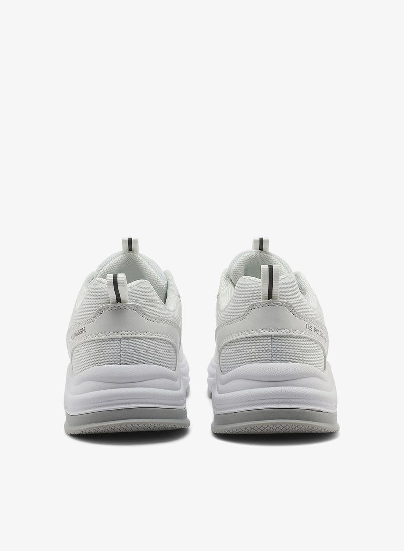 يو اس بولو اسن أحذية رياضية نسائية بيضاء بأسلوب جريء ومتين بنعل قوي للاستخدام الخارجي - Image 3